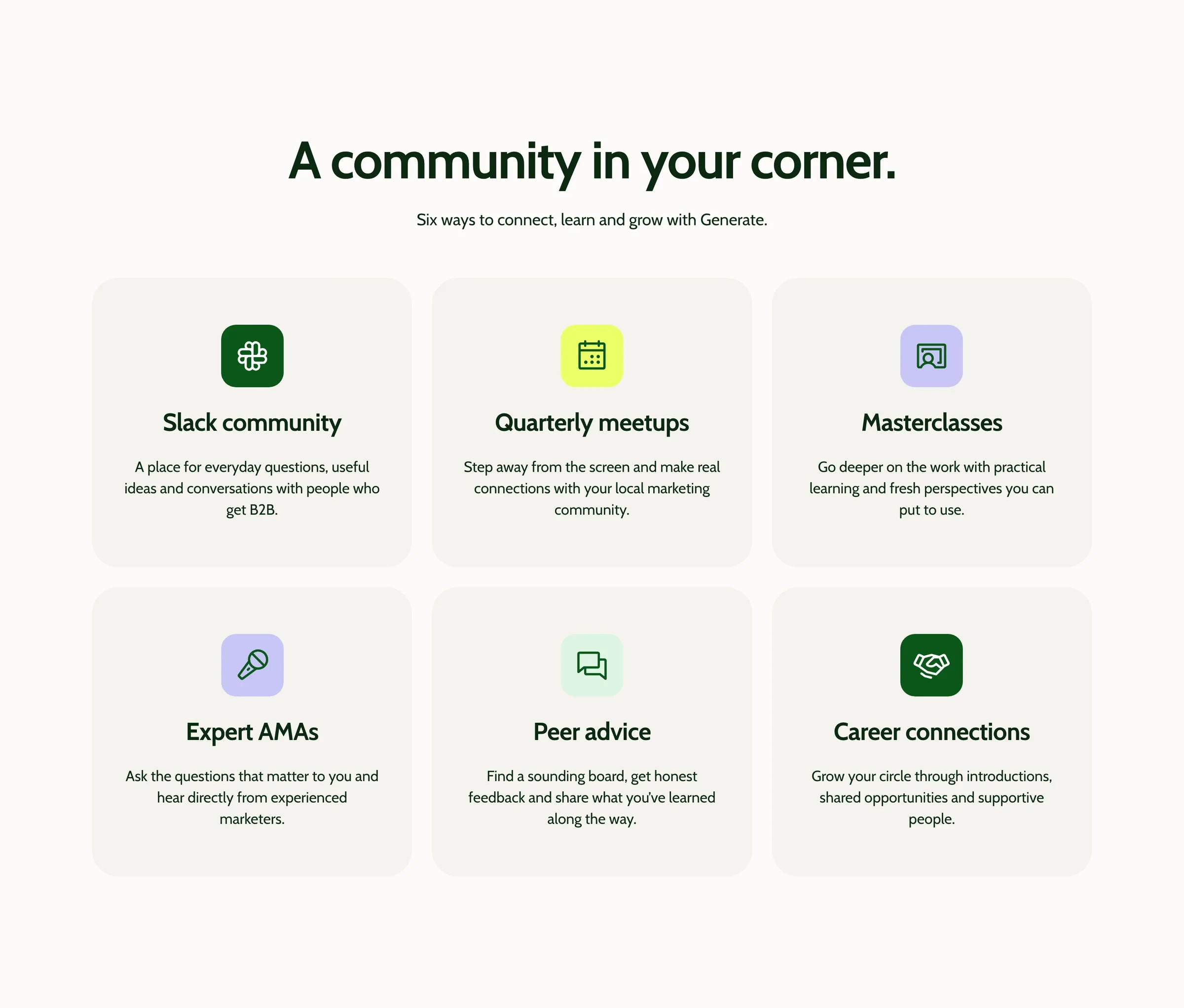 A community in your corner: six ways to connect, from Slack to career connections