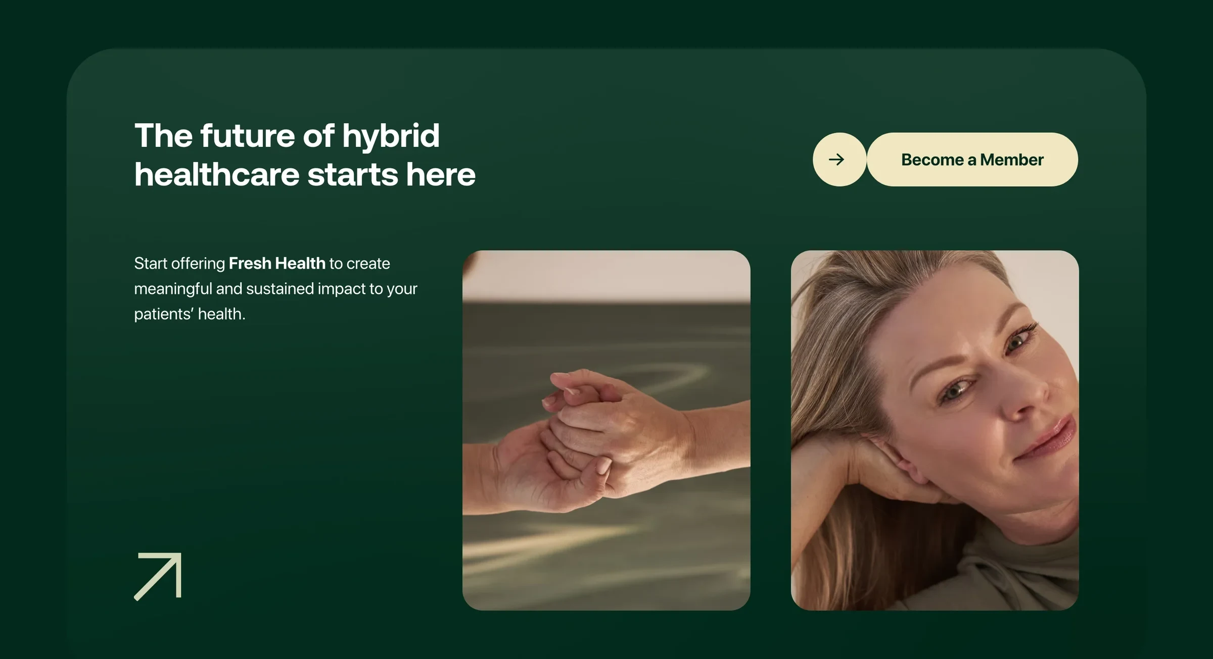 The future of hybrid healthcare starts here, with two photos