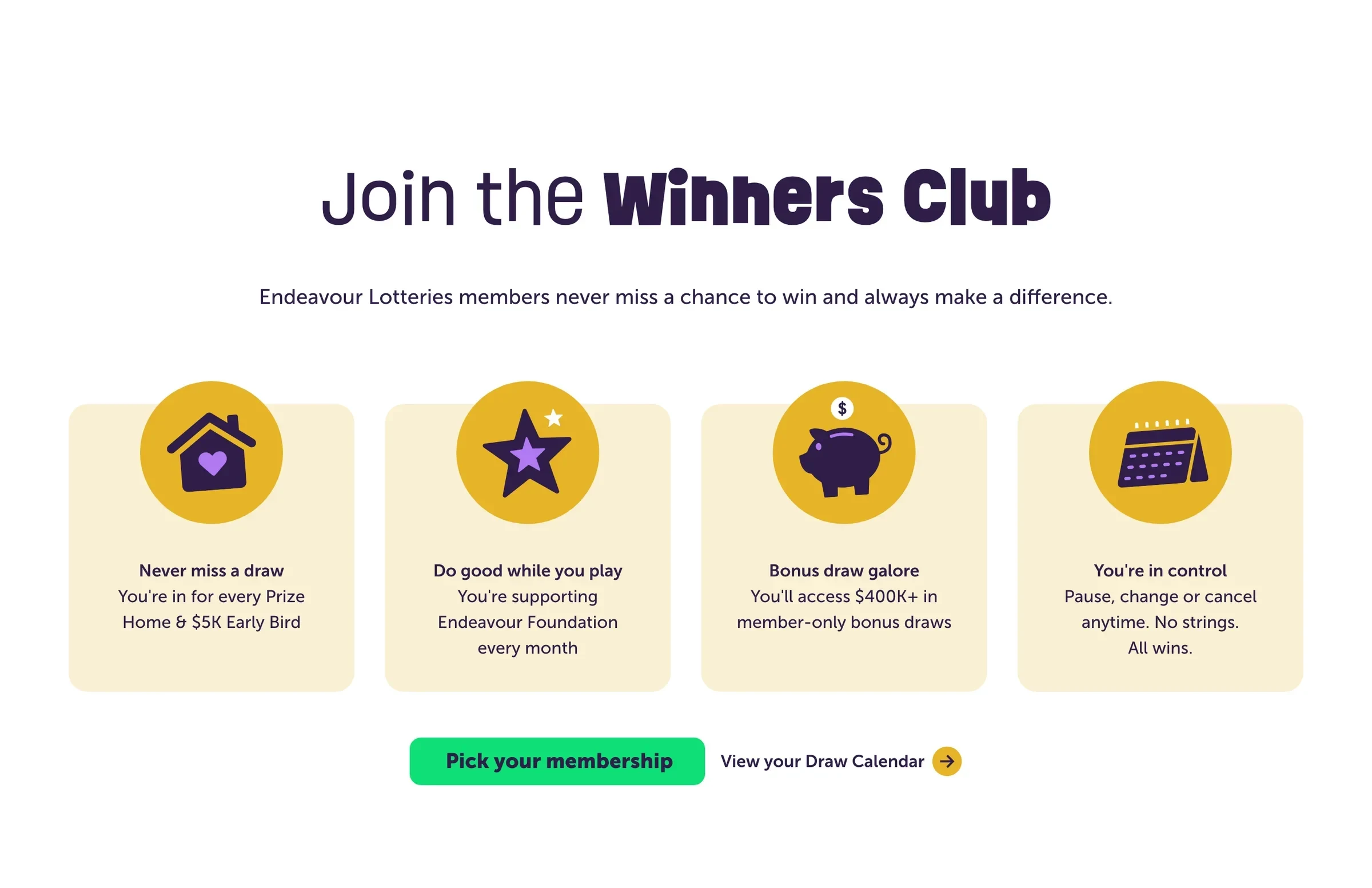 Join the Winners Club: four reasons to become a member